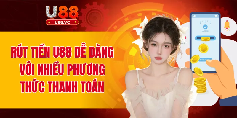 Rút Tiền U88 Dễ Dàng Với Nhiều Phương Thức Thanh Toán